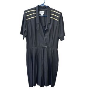 Vintage S.L.Fashions size 16 padded shoulders dress.